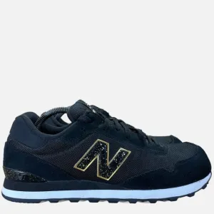 New Balance 515 SUEDE Womens Size 12 Shoes Sneakers Black/Gold Metallic WL515HRB