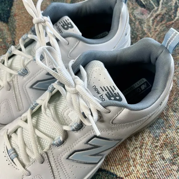 New Balance 608 White   Blue Sneakers Classic Low-Top Design Shoes SZ 9.5 Unworn