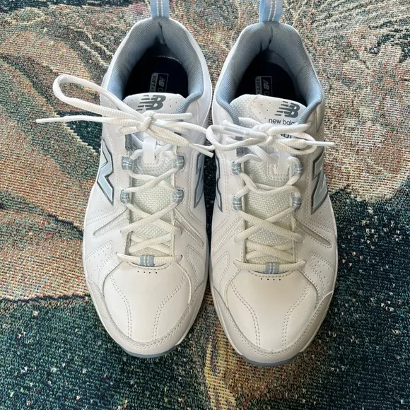 New Balance 608 White   Blue Sneakers Classic Low-Top Design Shoes SZ 9.5 Unworn