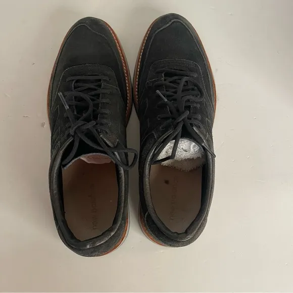 New Balance Classic Mens Suede Leather Oxford Shoes Black Size 10.5