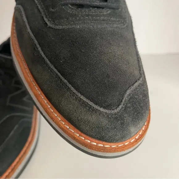 New Balance Classic Mens Suede Leather Oxford Shoes Black Size 10.5