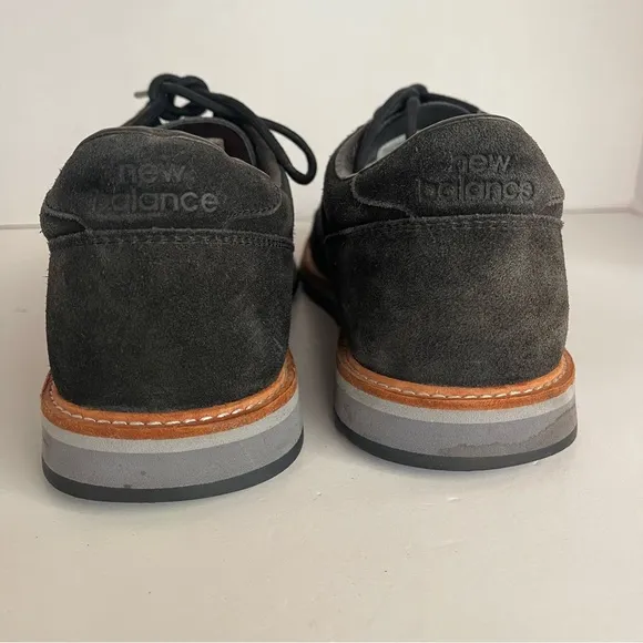 New Balance Classic Mens Suede Leather Oxford Shoes Black Size 10.5