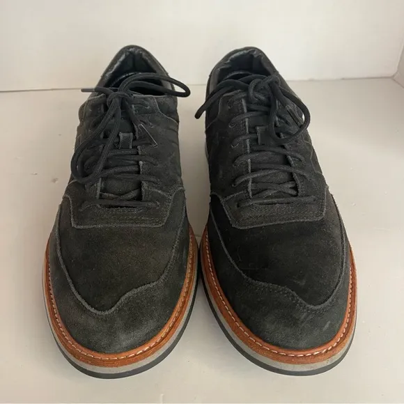 New Balance Classic Mens Suede Leather Oxford Shoes Black Size 10.5