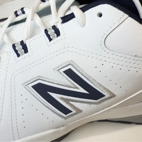New Balance‎ White and Blue Athletic Shoes with Textured Upper