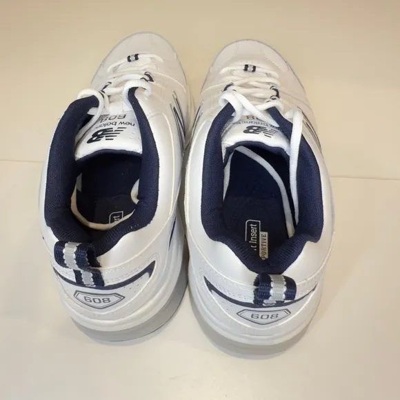 New Balance‎ White and Blue Athletic Shoes with Textured Upper
