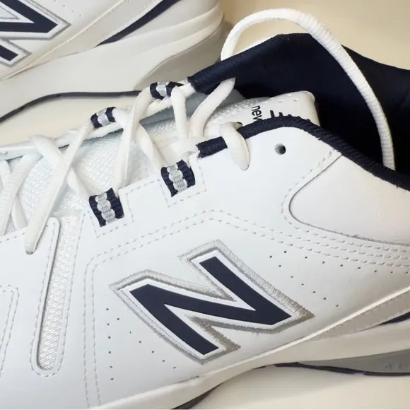 New Balance‎ White and Blue Athletic Shoes with Textured Upper