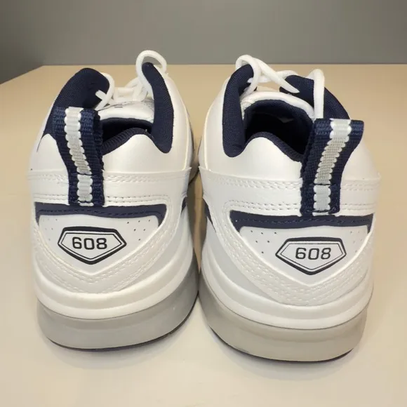 New Balance‎ White and Blue Athletic Shoes with Textured Upper
