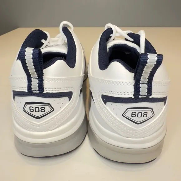 New Balance‎ White and Blue Athletic Shoes with Textured Upper