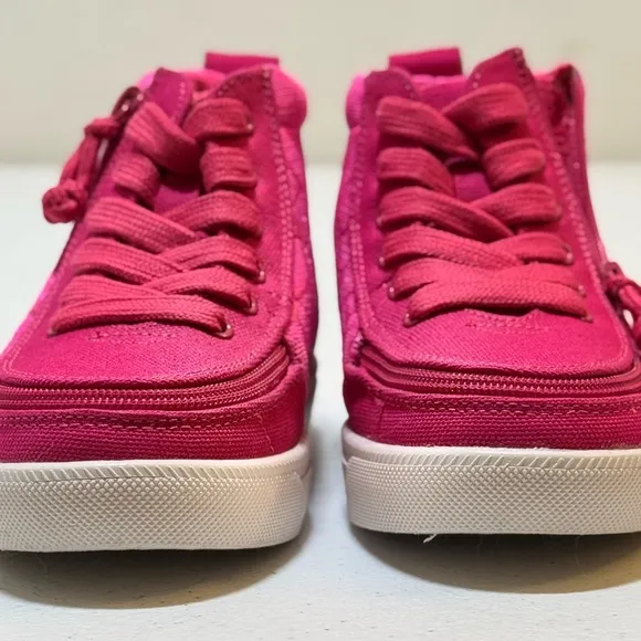NEW BILLY FOOTWEAR kids classic DIR high top shoes - in pink pr size 9M nwob
