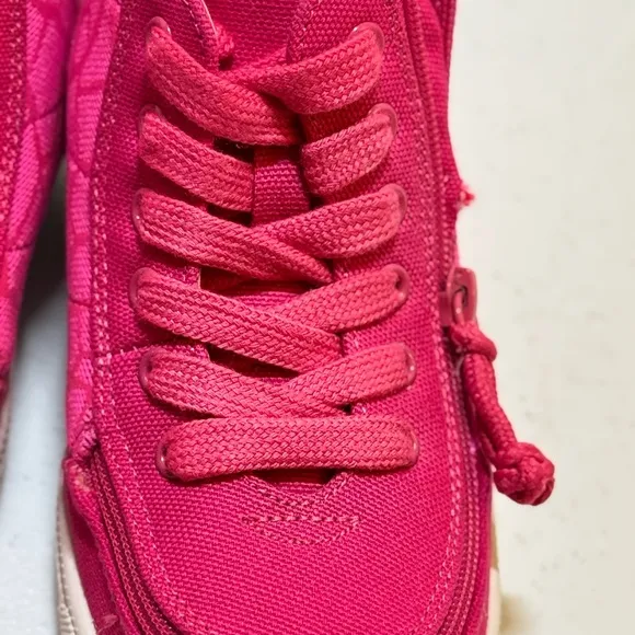NEW BILLY FOOTWEAR kids classic DIR high top shoes - in pink pr size 9M nwob