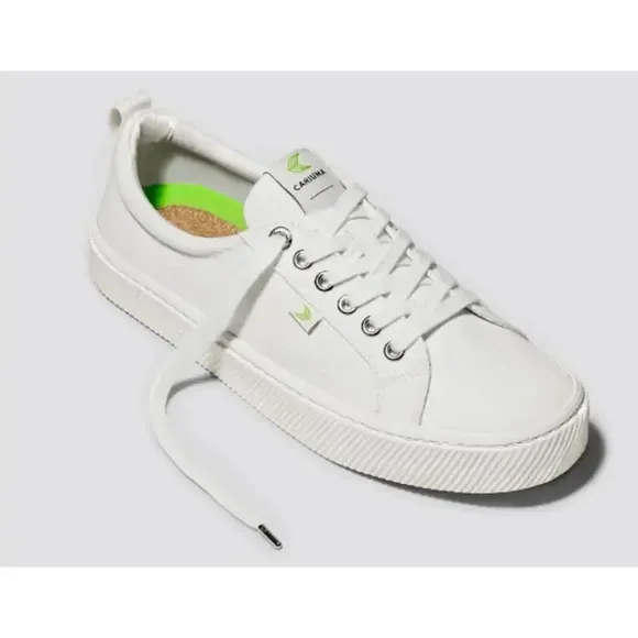 NEW Cariuma Shoes OCA Low Canvas Sneaker Skateboard Lace Top Off-White Mens 8.5