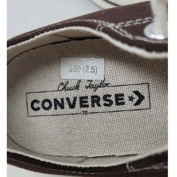 NEW Converse 170544C Chuck Taylor 70 OX DARKROOT EGRET Mens 7.5 Wmns 9.5 A08189F