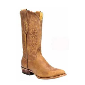 NEW CORRAL men's vintage j toe sanded &amp; toned western boot in honey