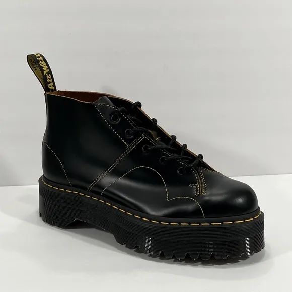 NEW DR MARTENS CHURCH QUAD PLATFORM BOOTS