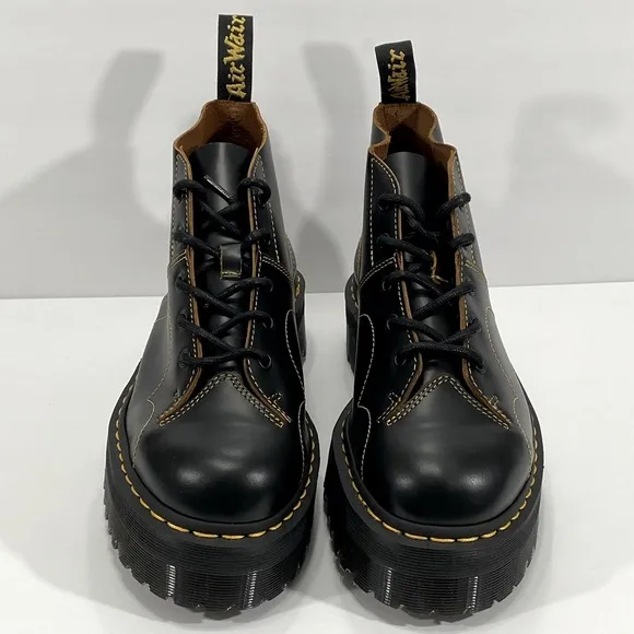 NEW DR MARTENS CHURCH QUAD PLATFORM BOOTS