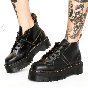 NEW DR MARTENS CHURCH QUAD PLATFORM BOOTS
