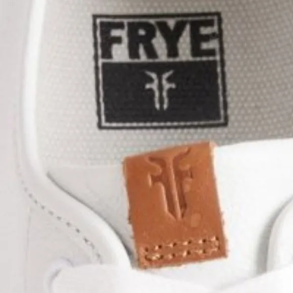 new FRYE White GENUINE Leather Gia Sneakers 253