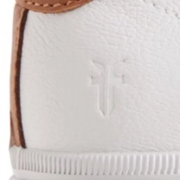 new FRYE White GENUINE Leather Gia Sneakers 253