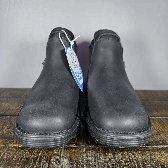 NEW Hey Dude Branson Classic Boot Womens Size 11 Water Repellent Black Leather