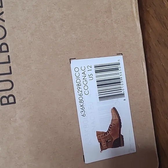 New in box! Bull Boxer 45 Mens 11.5 leather chukka lace up ankle boots cognac