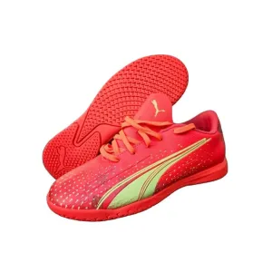 New KIDS Size 5C Orange Puma Ultra Play It Jr Indoor Soccer Shoes 106927-03