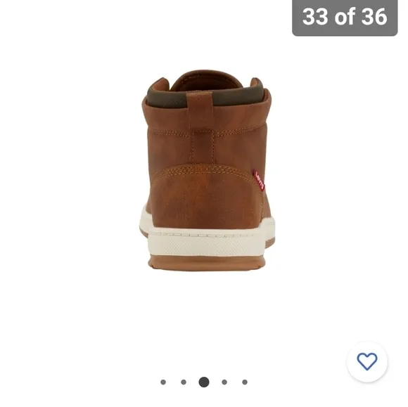 NEW LEVI's MEN GOSHEN II CASUAL LACED UP SNEAKER BOOTS SIZE 9.5