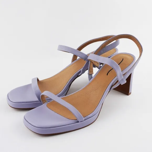 New MADEWELL Size 10.5 The Cherelle Slingback Heeled Sandal in Distant Peri