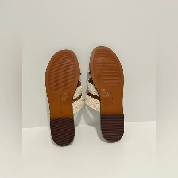 NEW Madewell The Mena Slide Sandal in Ecru size 6.5