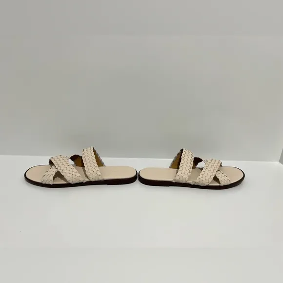 NEW Madewell The Mena Slide Sandal in Ecru size 6.5
