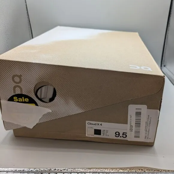 NEW MODEL - ONCLOUD X4 - MEN'S ATHLETIC SHOES AUTHENTIC  SZ 9.5
