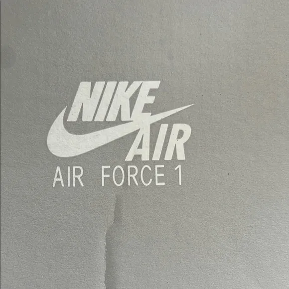New Nike Air Force 1 White Sneakers, size 6Y