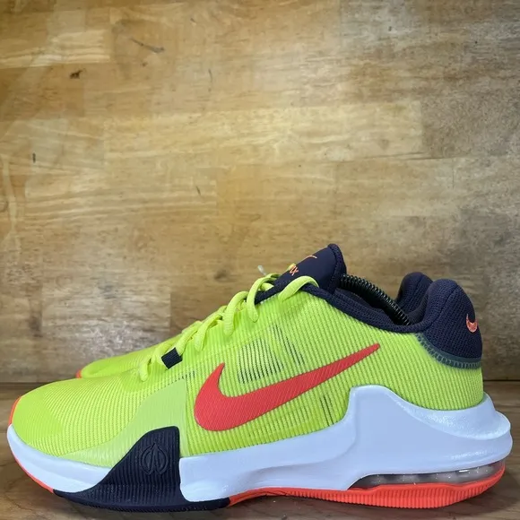 NEW Nike Air Max Impact 4 Mens Sz 11 Basketball Shoes Sneakers Light Lemon Twist