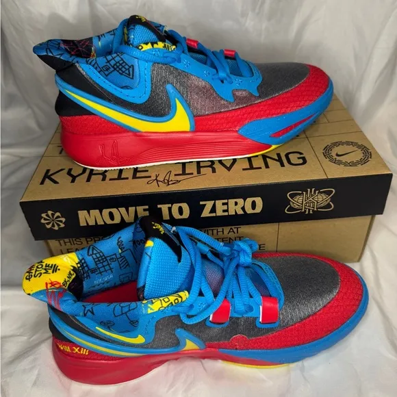New Nike Kyrie 8 Go GS Black Yellow 5.5Y/7W Basketball Shoes
