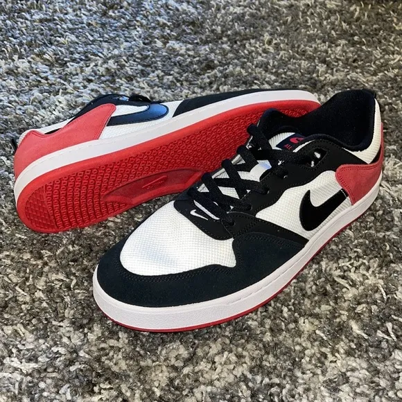 New NIKE SB Alleyoop in White/University Red/White/Black
