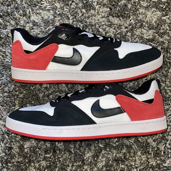 New NIKE SB Alleyoop in White/University Red/White/Black