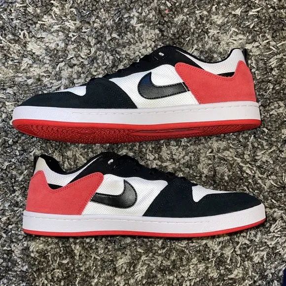 New NIKE SB Alleyoop in White/University Red/White/Black