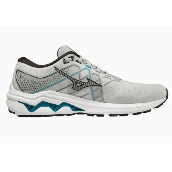 NEW NWT Mens Sz 7 1/2 Light Grey Athletic Running Shoes MIZUNO WAVE INSPIRE 18