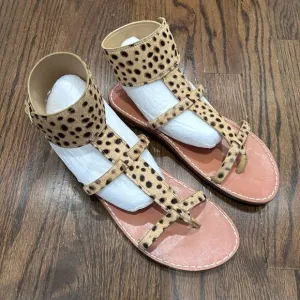 NEW Sam Edelman Mollie Tan Leather Ankle Strap Open Toe Strappy  Sandals Sz 7.5