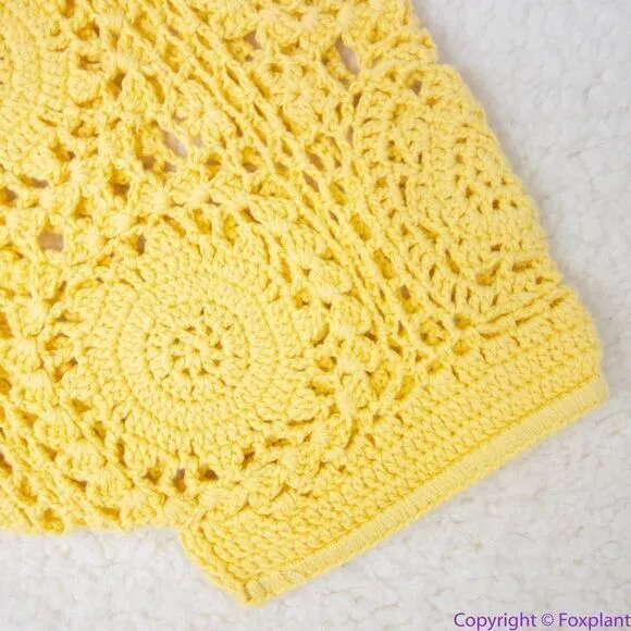 NEW Spell LET THE SUNSHINE IN‎ CROCHET MINI DRESS, M