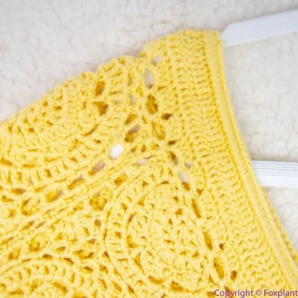 NEW Spell LET THE SUNSHINE IN‎ CROCHET MINI DRESS, M