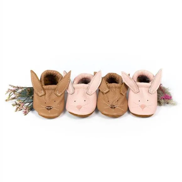 NEW STARRY KNIGHT DESIGN unisex oat bunnies critters baby moccasins &amp; toddler sh