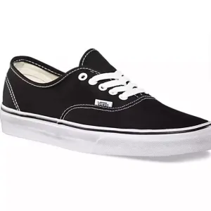 NEW VANS AUTHENTIC BLACK/WHITE Size: 12 UY