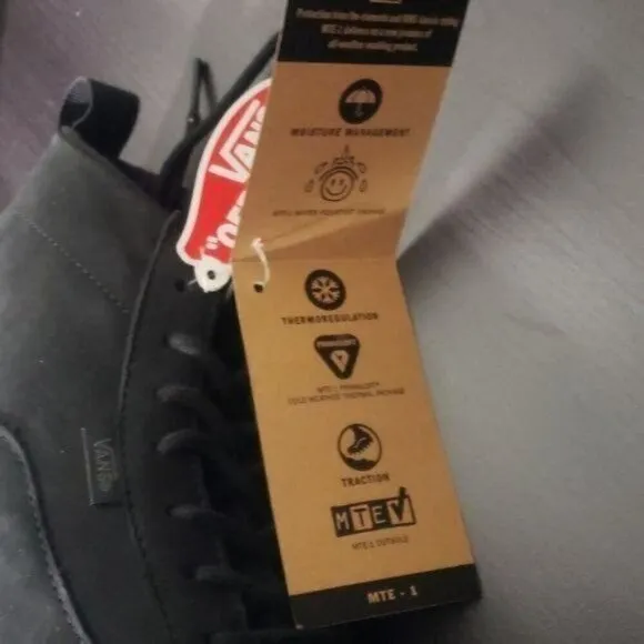 New Vans Colfax Ankle Boot Mte 1 Suede Waterproof Hiking Outdoor Black Shoes