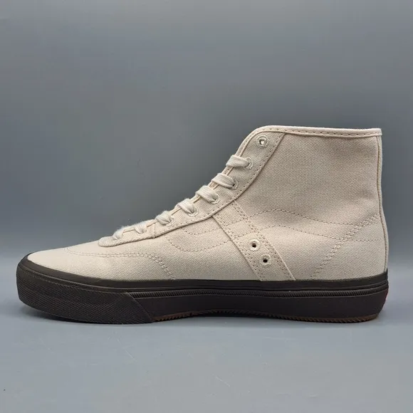 New Vans x Quasi Skateboards Gilbert Crockett High Decon Cream Canvas Brown Mens