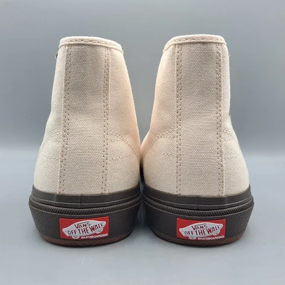 New Vans x Quasi Skateboards Gilbert Crockett High Decon Cream Canvas Brown Mens