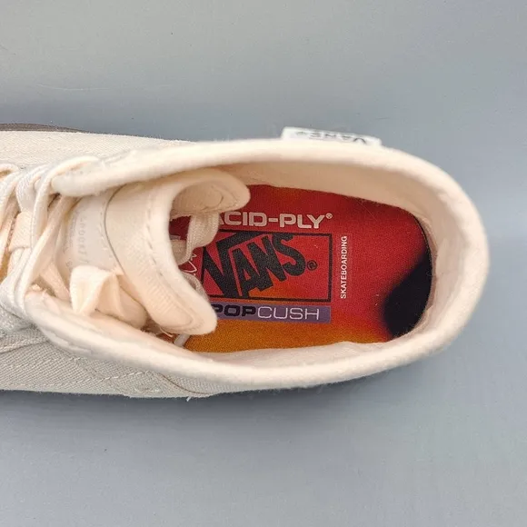 New Vans x Quasi Skateboards Gilbert Crockett High Decon Cream Canvas Brown Mens