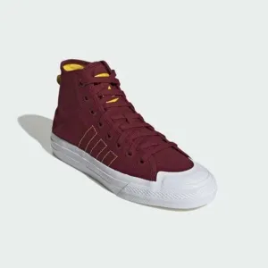 new w/box NIZZA HI RF SHOES Collegiate Burgundy / Eqt Yellow / Cloud White SZ 7
