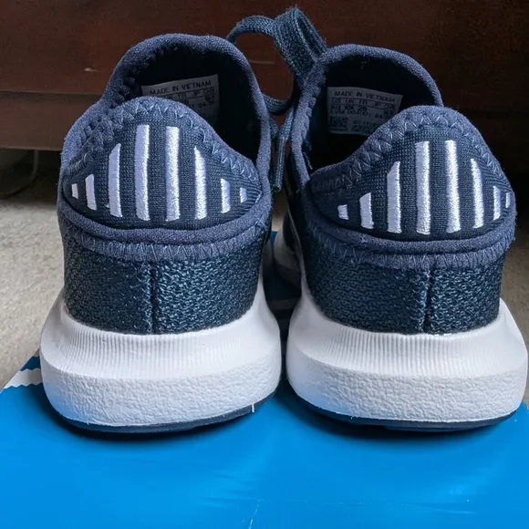 NIB Adidas Kids' Navy and White Sneakers, Kids Size 10.5