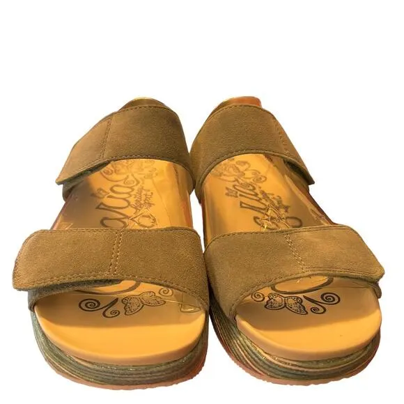 NIB Alegria Suede Sandals Women's Size 42 US 11.5 M Blue Harbor Adjustable NEW33