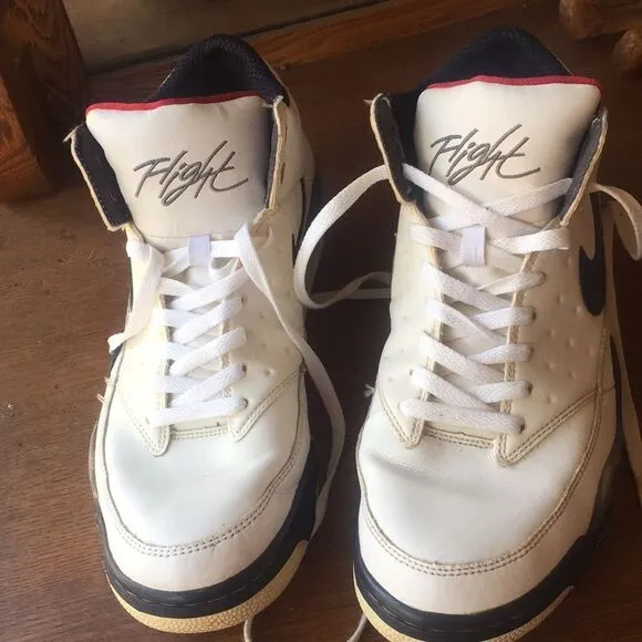 Nike air flight classic white shoes